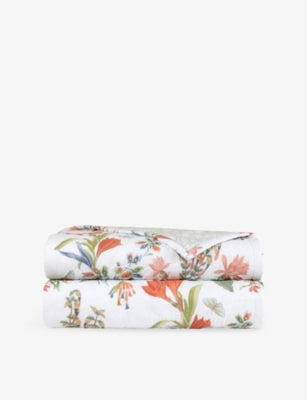 Yves Delorme Eze Multicoloured Cotton-Blend Bedcover
