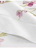 Yves Delorme multicoloured floral cotton flat sheet, imported from the UK