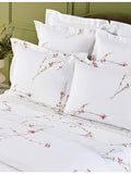 Yves Delorme multicoloured floral cotton flat sheet, imported from the UK