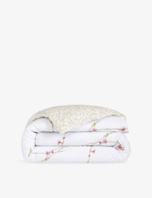 Yves Delorme Gaura Multicoloured Cotton Duvet Cover