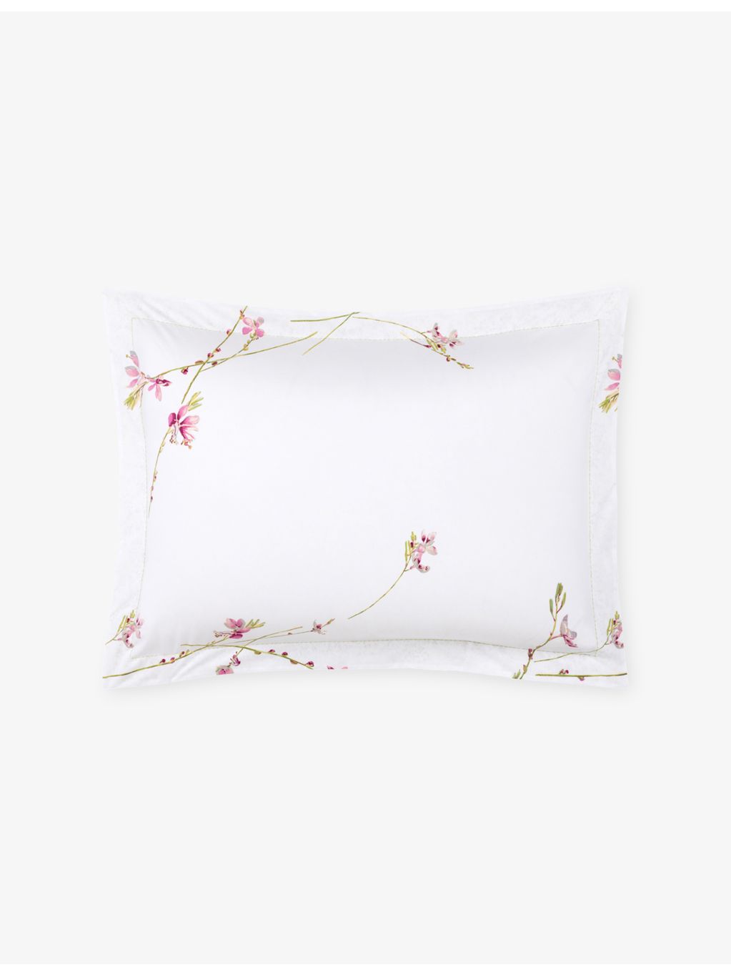 Yves Delorme Gaura standard cotton Oxford pillowcase (British brand)