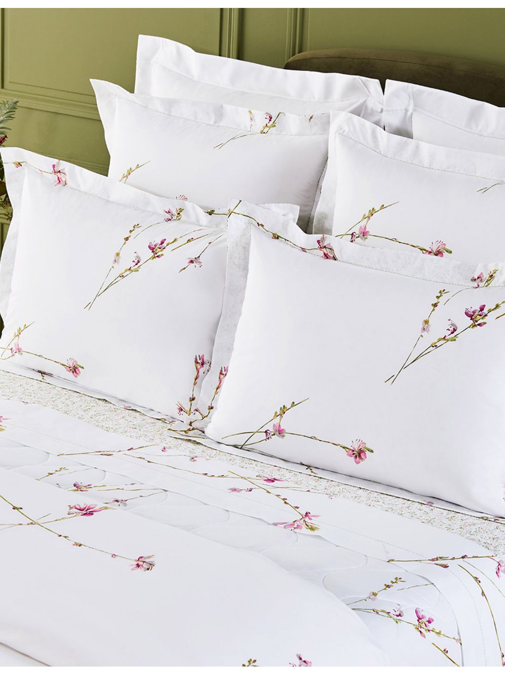 Yves Delorme Gaura square Oxford pillowcase 65x65cm, imported from the UK