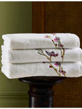 Yves Delorme Gaura Blanc bath sheet 90x150cm, imported from the UK