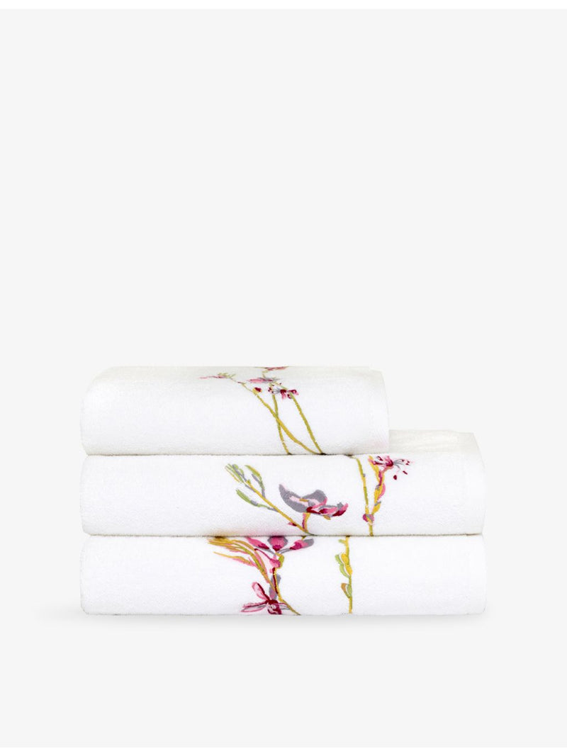 Yves Delorme Gaura Blanc bath sheet 90x150cm, imported from the UK