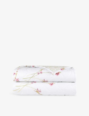 Yves Delorme Gaura Multicoloured Cotton-Blend Bedcover