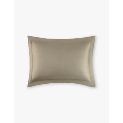 selfridges Yves Delorme Triomphe Cotton-Sateen Oxford Pillowcase 50cm x 75cm- Buy online at McGrocer