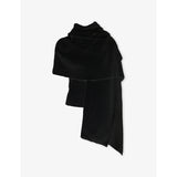 Nara Textured Knitted Scarf - BLACK