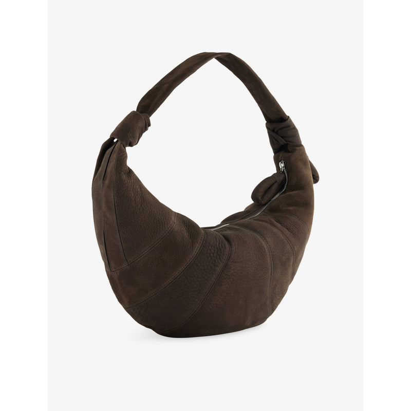 LEMAIRE Fortune Croissant suede shoulder bag, imported from the UK