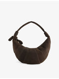 LEMAIRE Fortune Croissant suede shoulder bag, imported from the UK