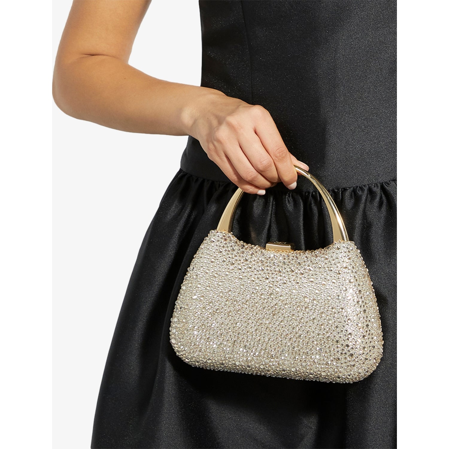Dune diamante-embellished clutch bag with chain strap, (British brand)