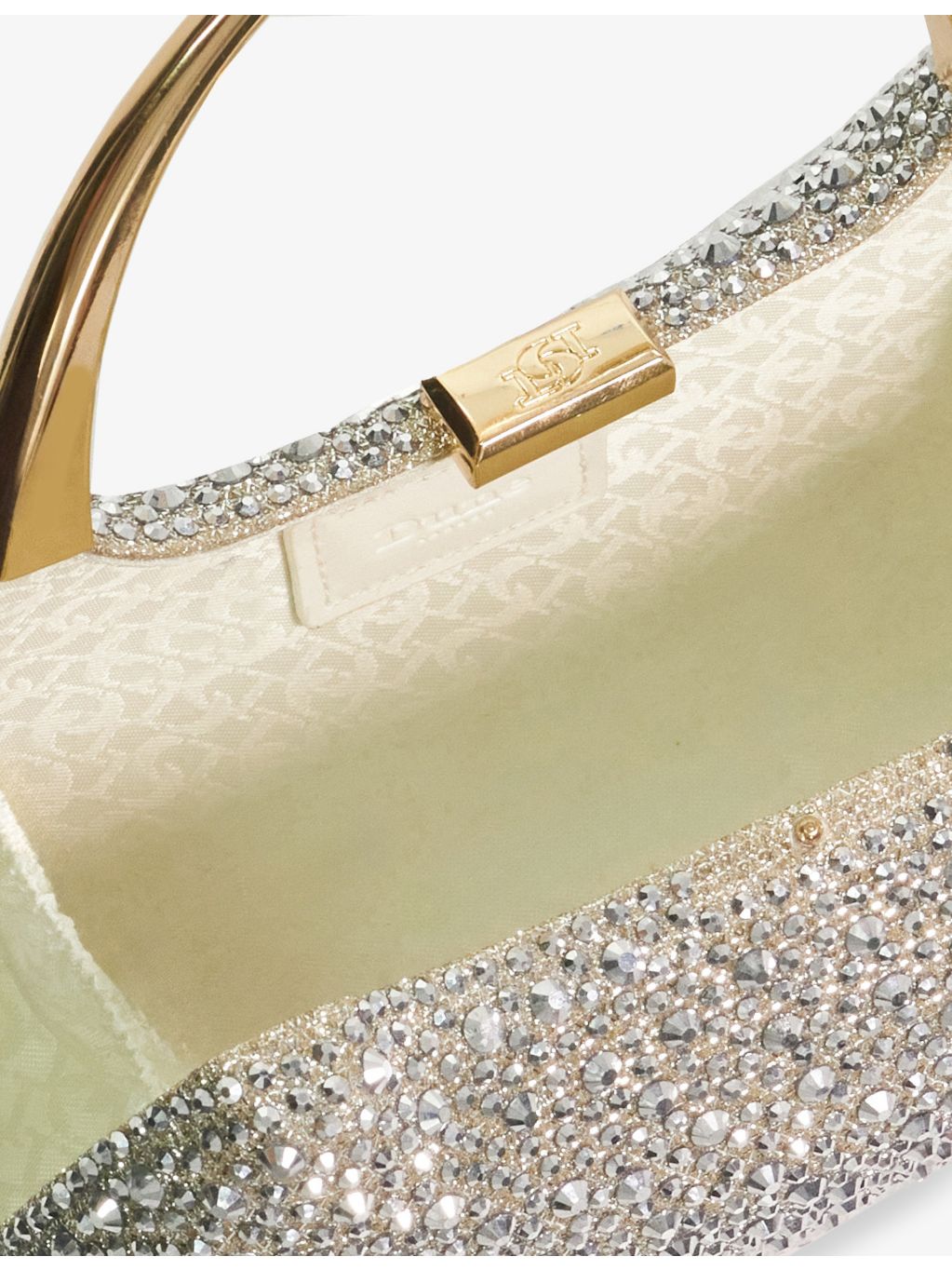 Dune diamante embellished clutch bag (British brand)