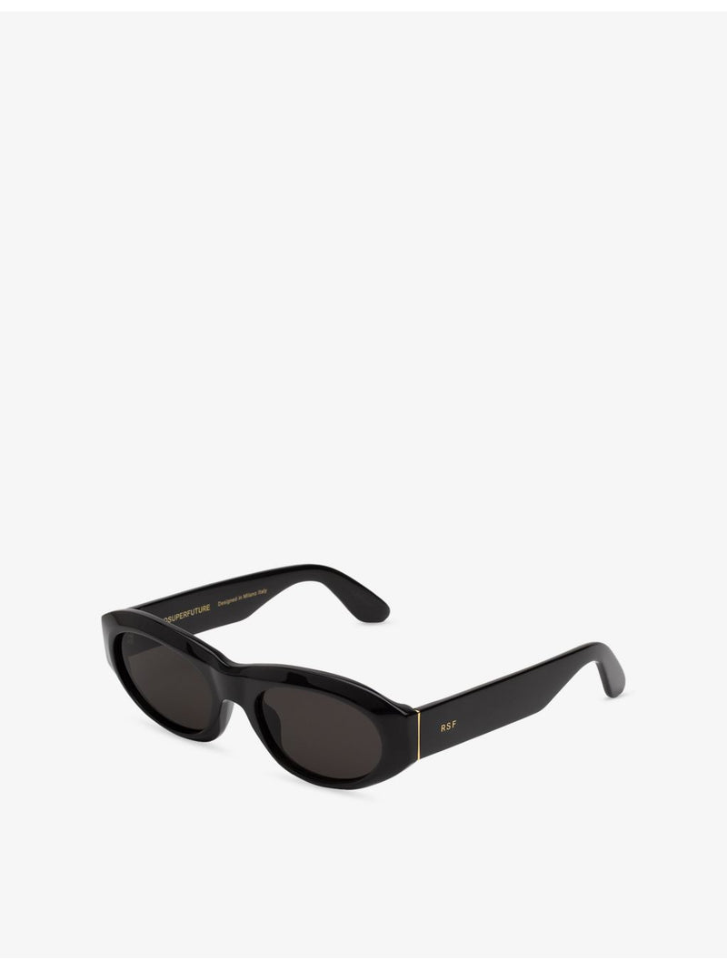 RetroSuperFuture Cinema black oval acetate sunglasses - British product