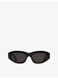 RetroSuperFuture Cinema black oval acetate sunglasses - British product