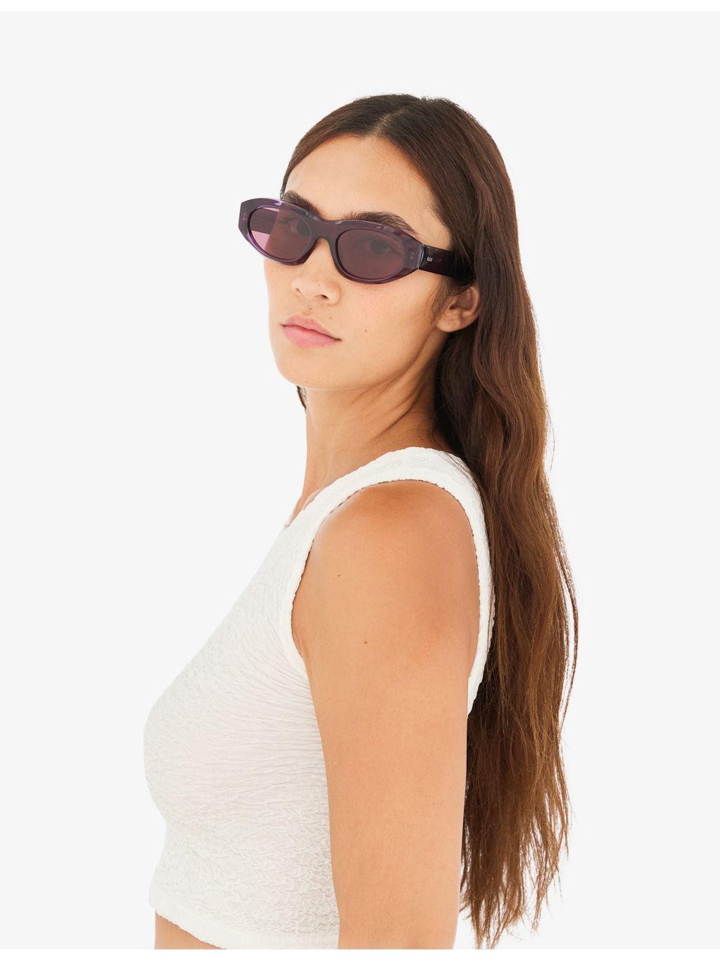 Retrosuperfuture Cinema Melanzana cat-eye acetate sunglasses, imported from the UK