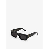 RetroSuperFuture Notte black rectangle acetate sunglasses - British product