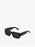 RetroSuperFuture Notte black rectangle acetate sunglasses - British product