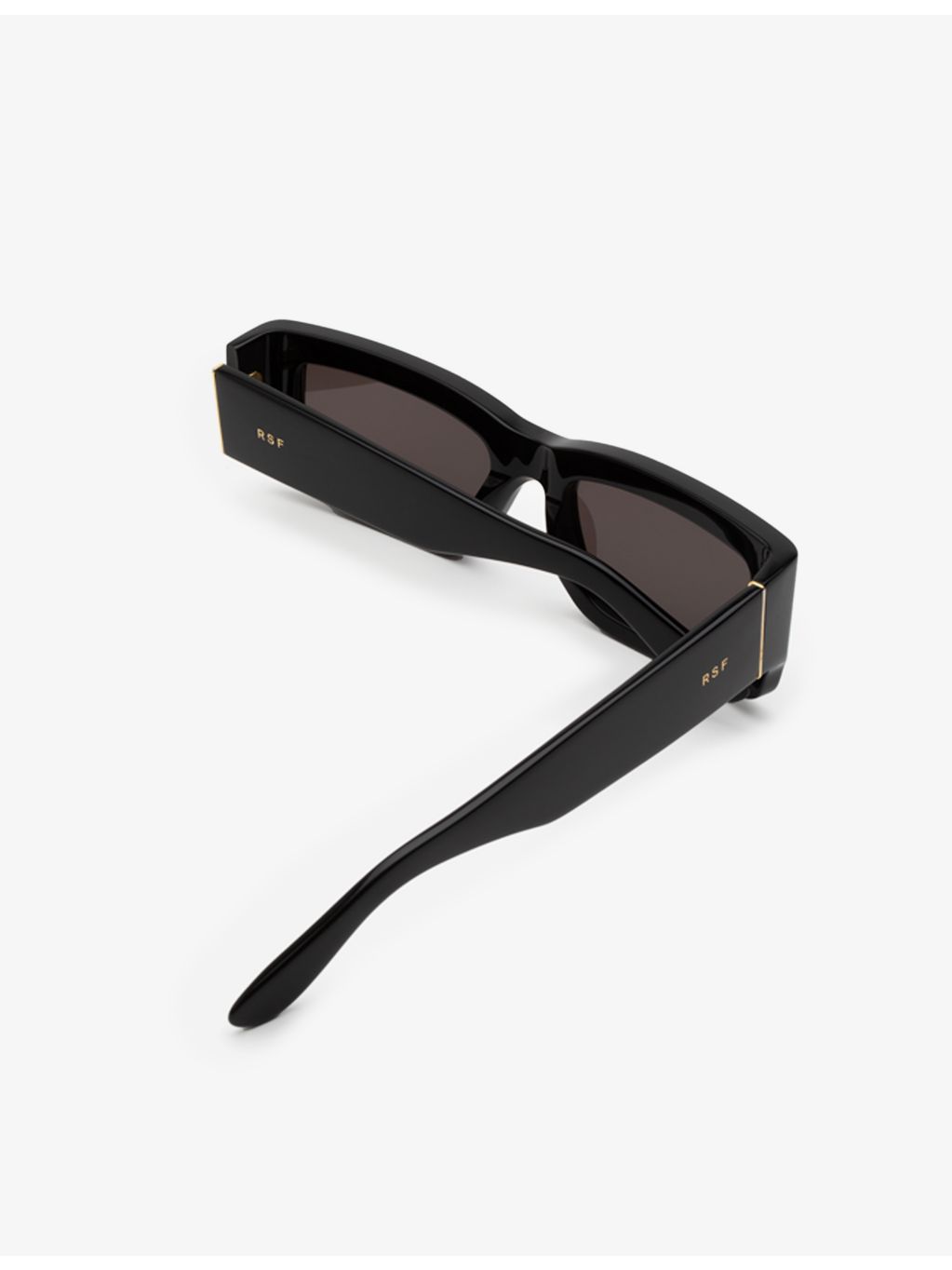 RetroSuperFuture Notte black rectangle acetate sunglasses - British product