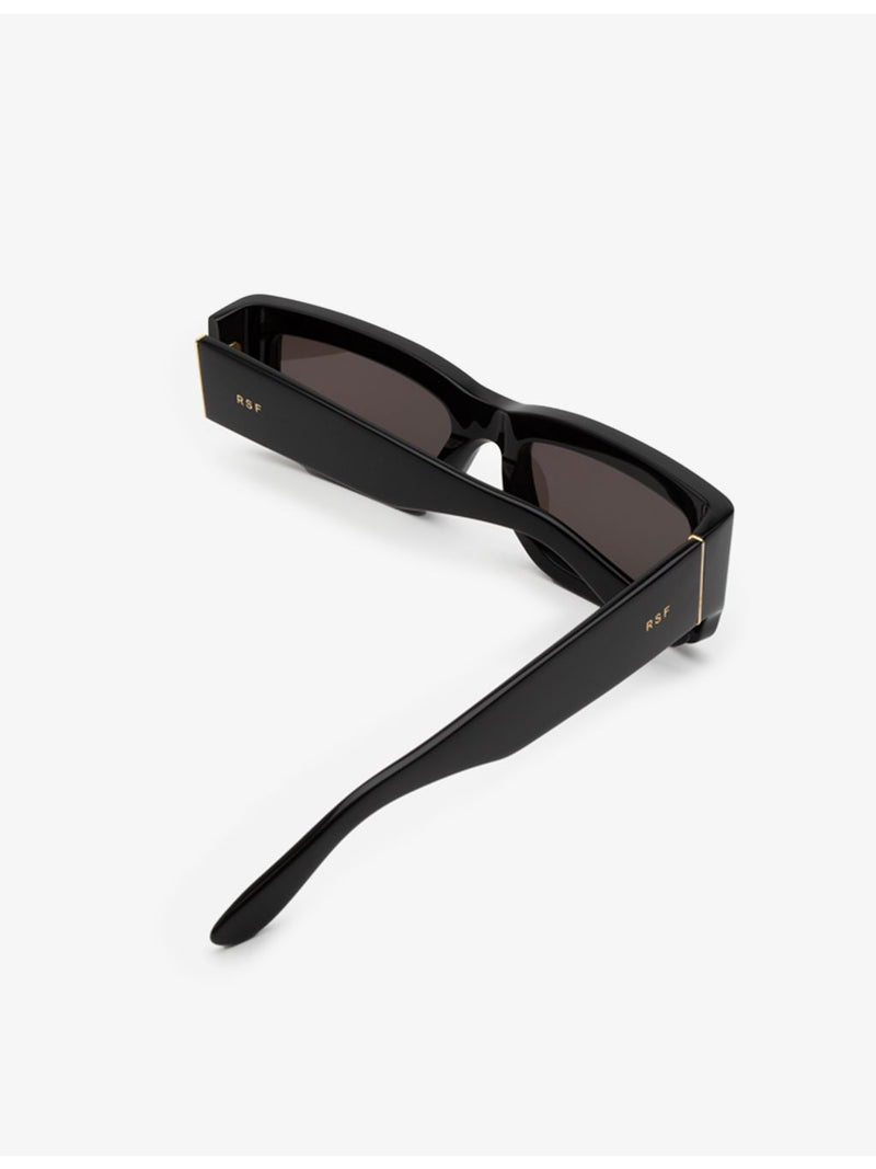 RetroSuperFuture Notte black rectangle acetate sunglasses - British product