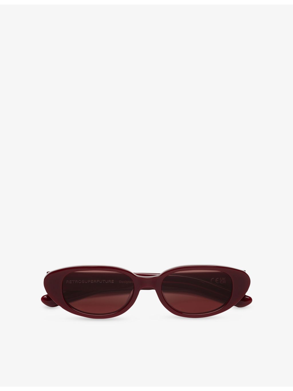 Retrosuperfuture Vega Bordeaux sunglasses, imported from the UK