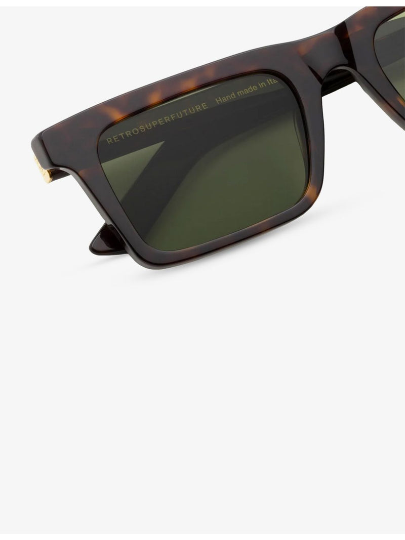 Retrosuperfuture square-frame acetate sunglasses tortoiseshell finish - British product