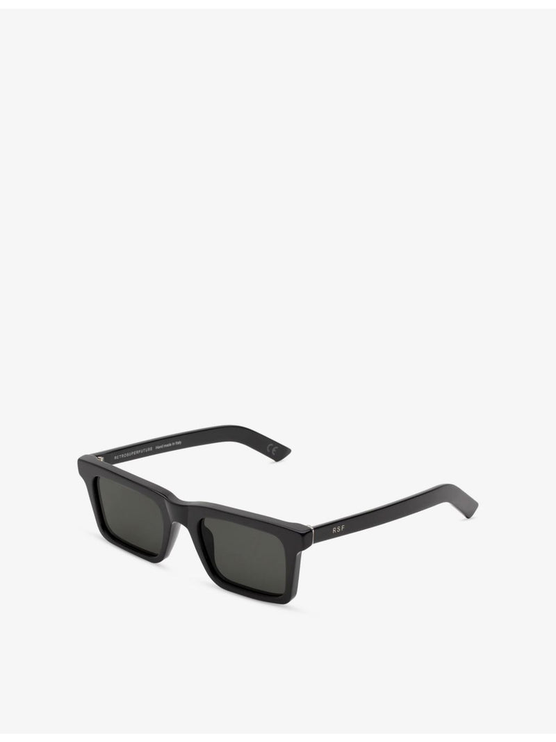 RetroSuperFuture 1968 black square-frame acetate sunglasses (British brand)