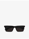RetroSuperFuture 1968 black square-frame acetate sunglasses (British brand)