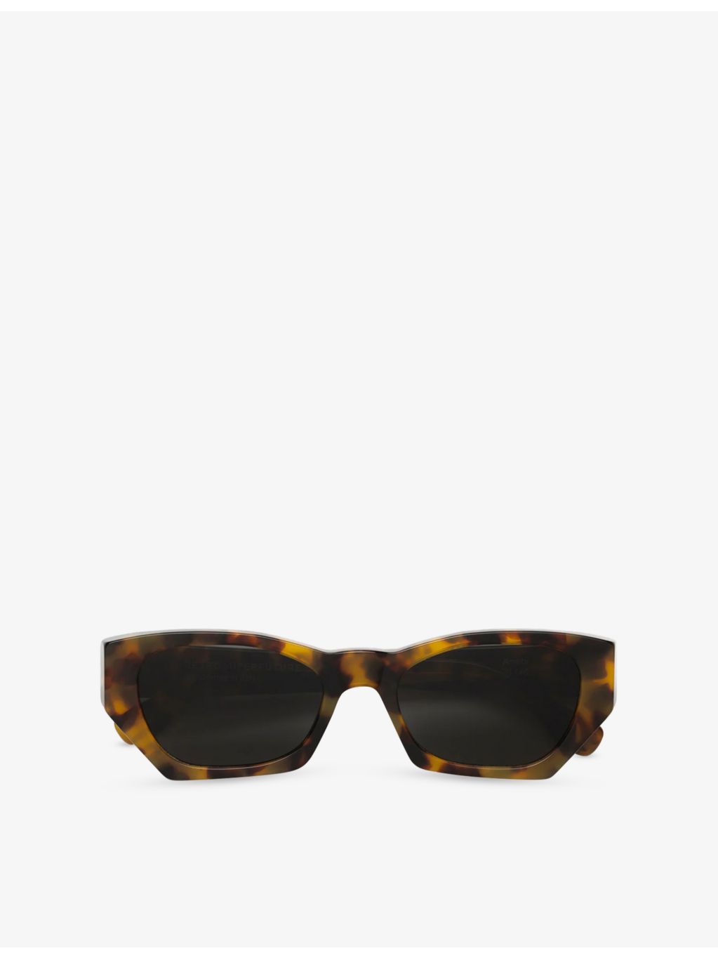 RetroSuperFuture Amata spotted havana rectangle-frame sunglasses, imported from the UK