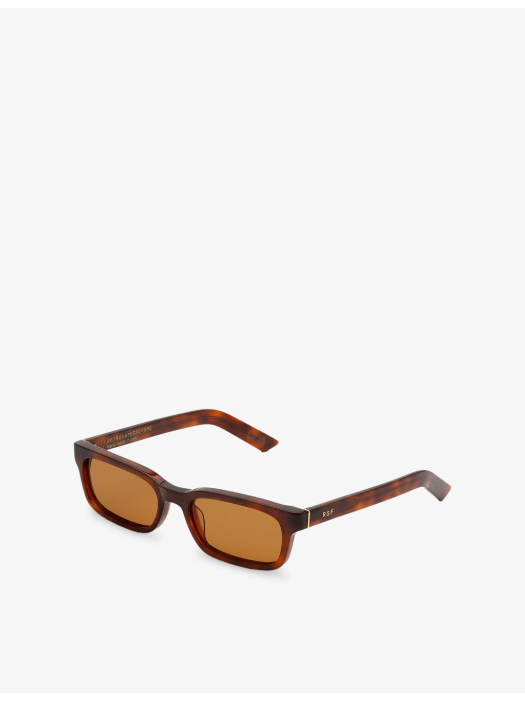 Retrosuperfuture Gesto rectangular acetate sunglasses with tortoiseshell finish, UK version