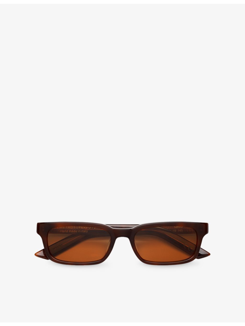 Retrosuperfuture Gesto rectangular acetate sunglasses with tortoiseshell finish, UK version