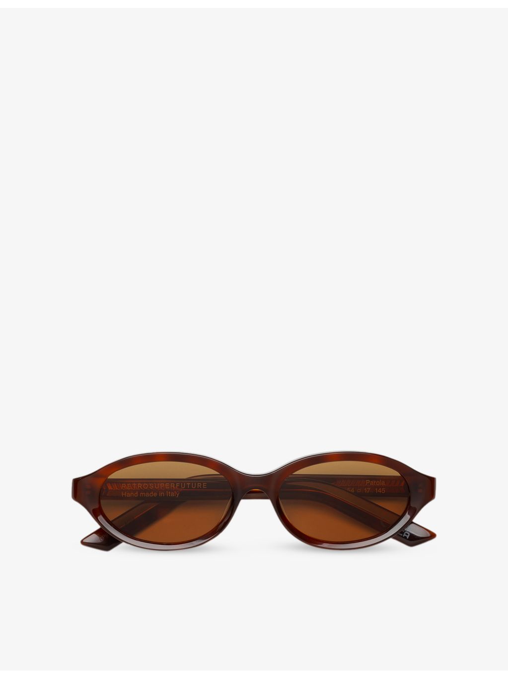 Retrosuperfuture Parola oval-frame acetate sunglasses tortoiseshell - British product