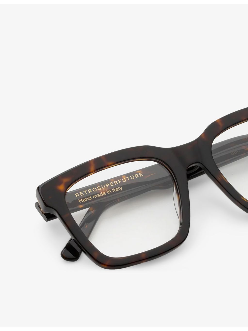 RetroSuperFuture Aalto Havana square-frame acetate optical glasses (British brand)