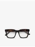 RetroSuperFuture Aalto Havana square-frame acetate optical glasses (British brand)