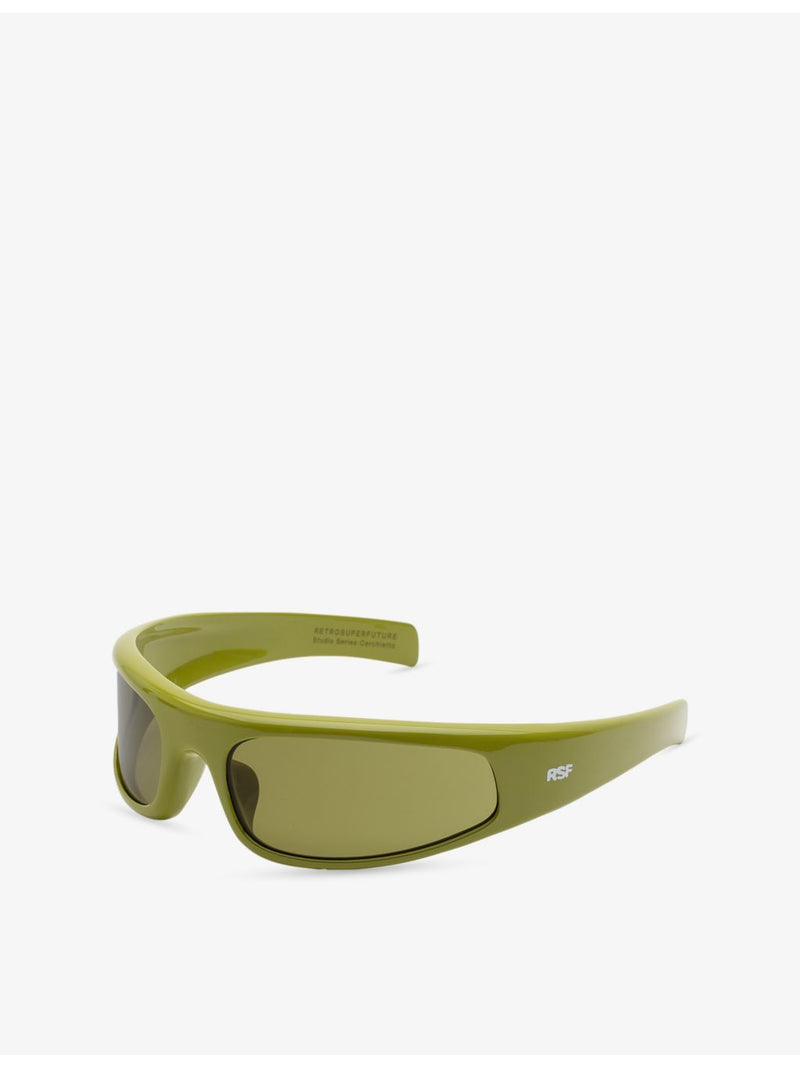 Retrosuperfuture Cerchietto shield-frame nylon sunglasses (British brand)