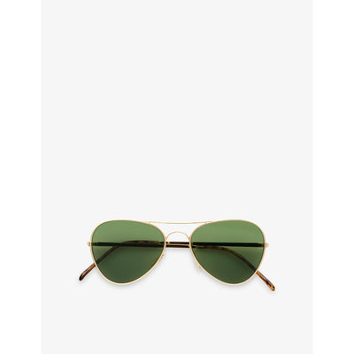 selfridges RETROSUPERFUTURE 8000 Martini 8M3 Aviator-Frame Metal Sunglasses- Buy online at McGrocer