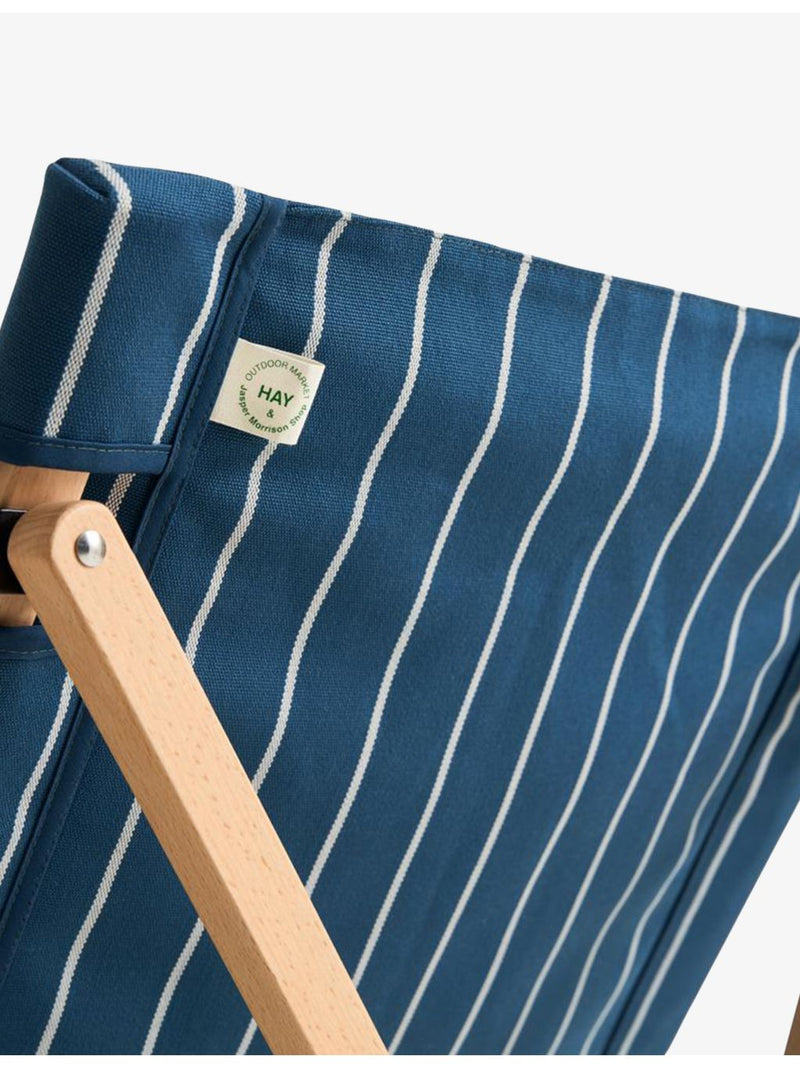HAY beech folding chair with stripe print, UK version