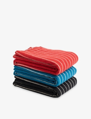 HAY striped wool throw 180cm x 130cm - British product