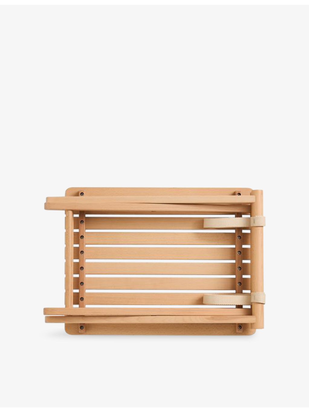 HAY small wooden folding table with striped bag - British product