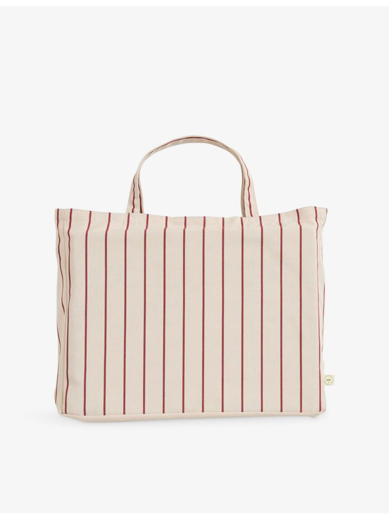 HAY small wooden folding table with striped bag - British product