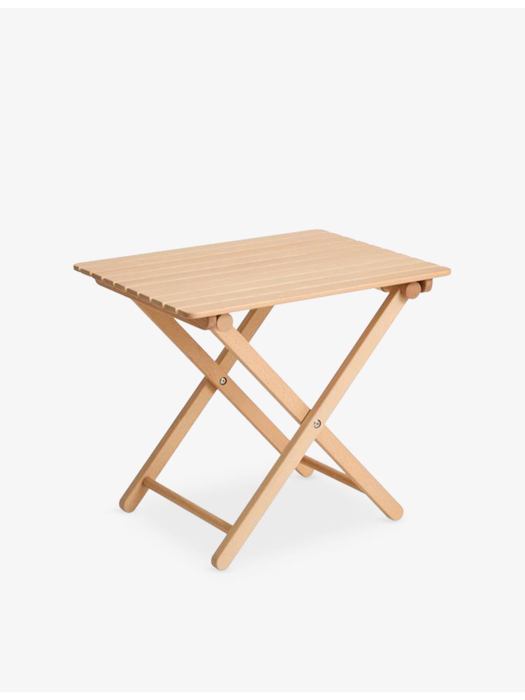 HAY small wooden folding table with striped bag - British product