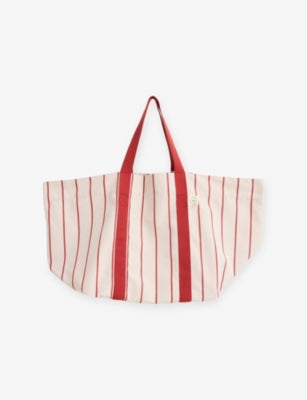 HAY Outdoor Market Striped Woven Picnic Bag