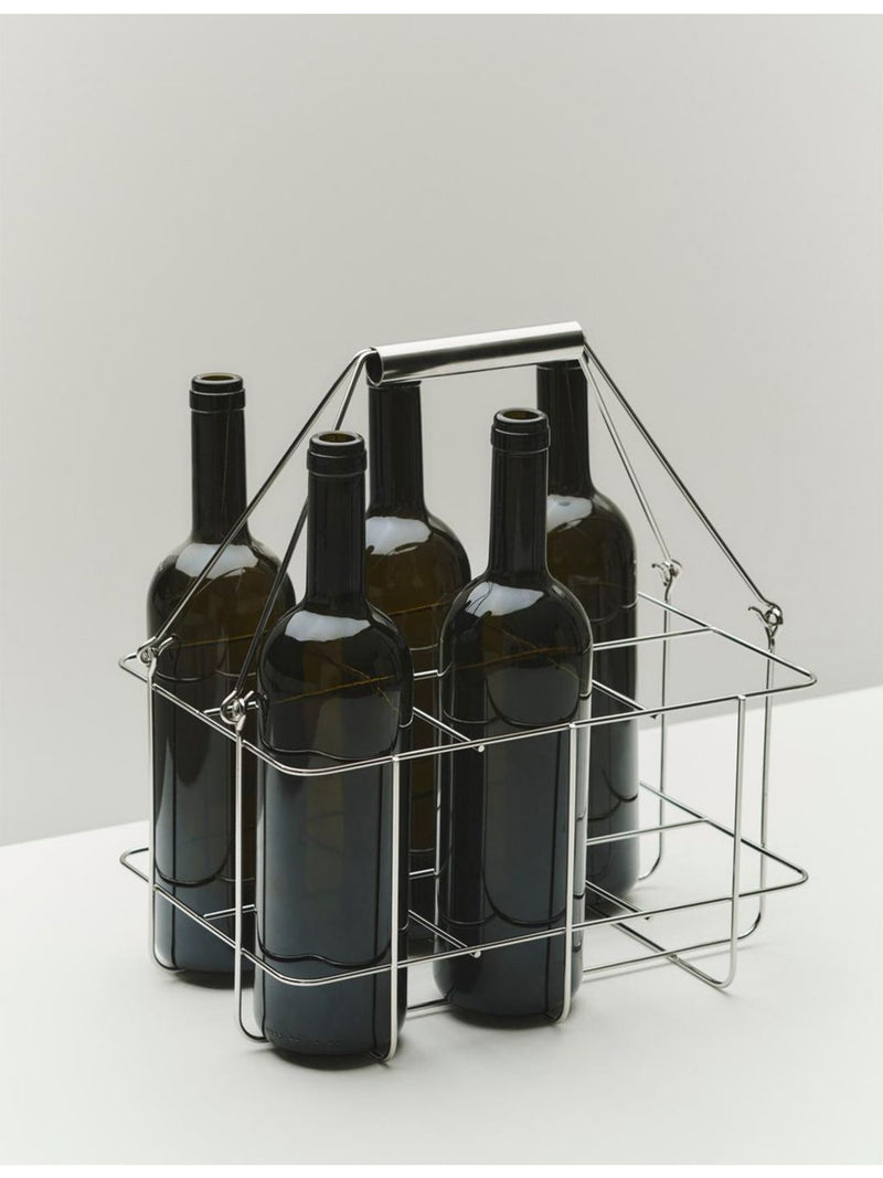 HAY stainless-steel six-bottle carrier from Outdoor Market, UK version