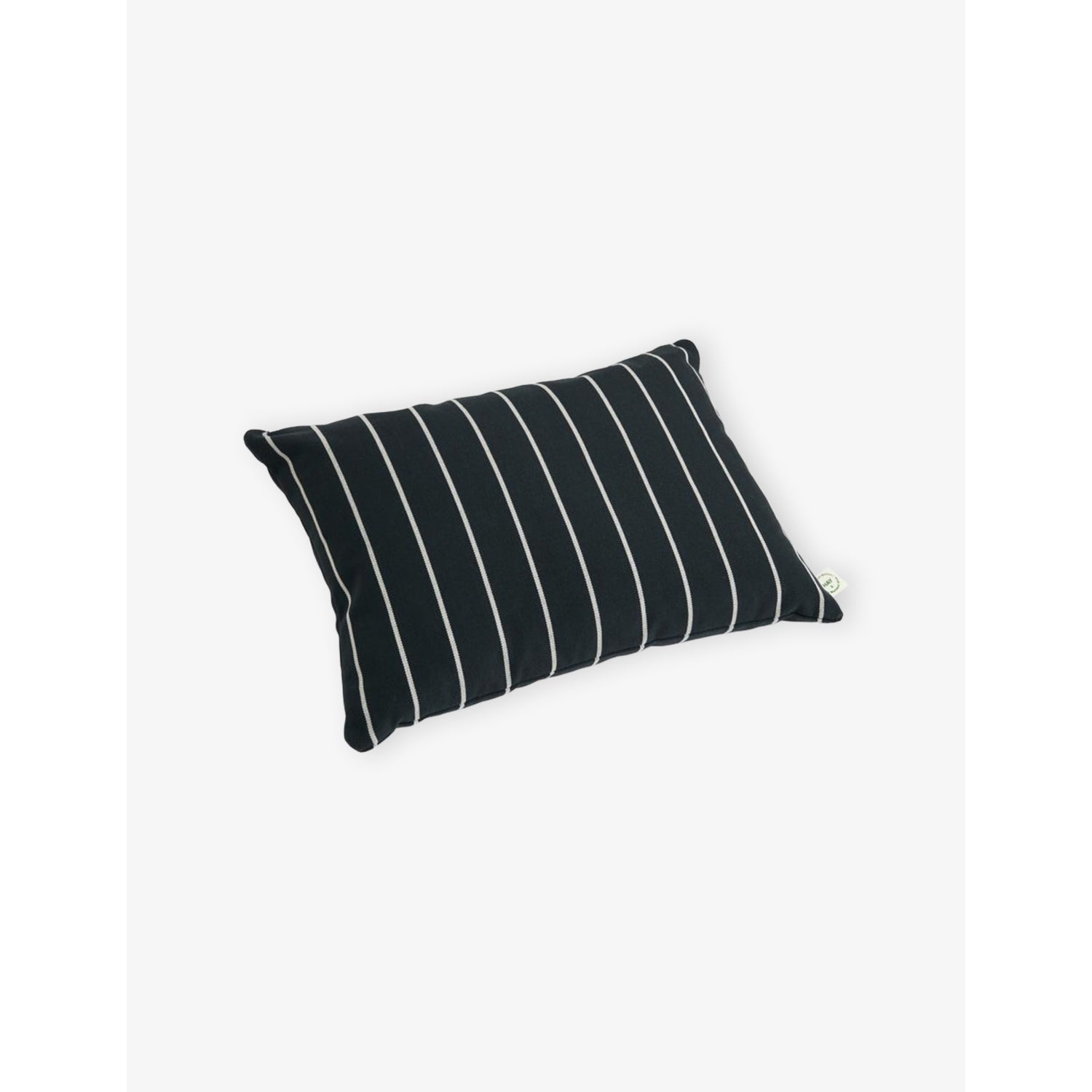 Outdoor Market Striped Woven Cushion 35cm x 45cm - Beige With Red Stripe