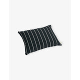 Outdoor Market Striped Woven Cushion 35cm x 45cm - Beige With Red Stripe