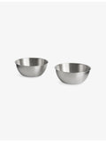 HAY Outdoor Market stainless steel two-bowl set, imported from the UK