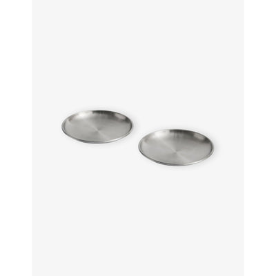selfridges HAY Outdoor Market Set of Two Stainless Steel Plates- Buy online at McGrocer