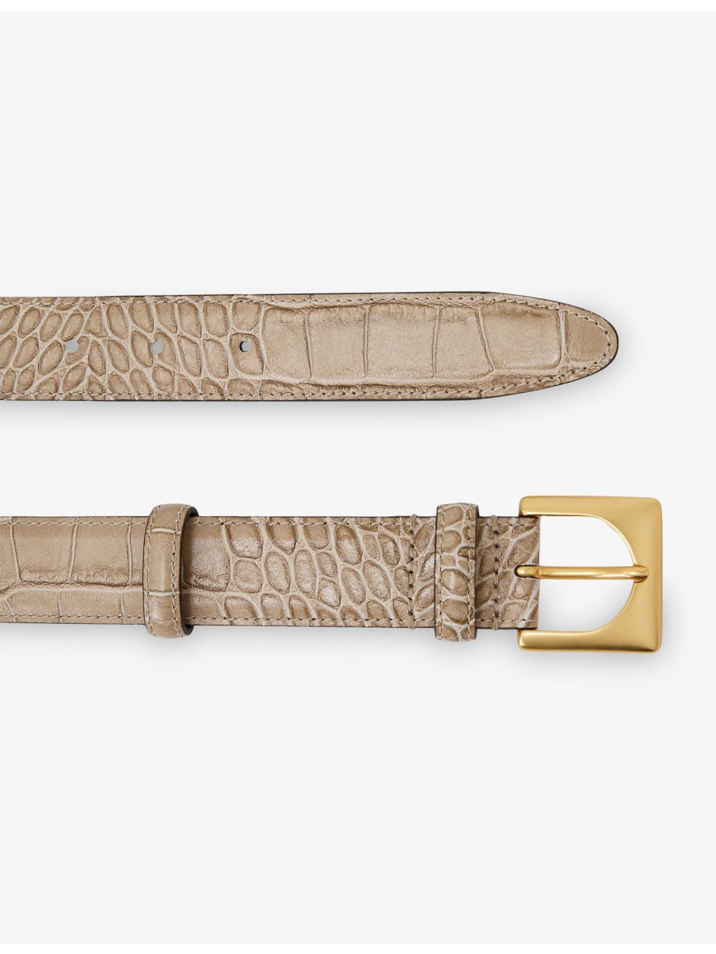 Reiss mock-croc leather belt 3.5cm, imported from the UK