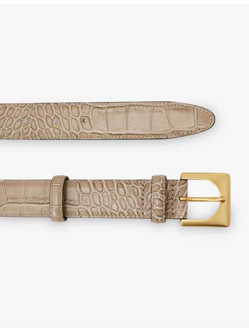 Reiss mock-croc leather belt 3.5cm, imported from the UK