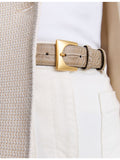 Reiss mock-croc leather belt 3.5cm, imported from the UK