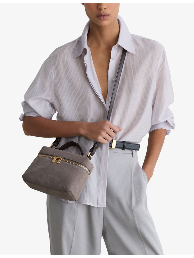 Reiss Ines Vanity suede cross-body bag, UK version