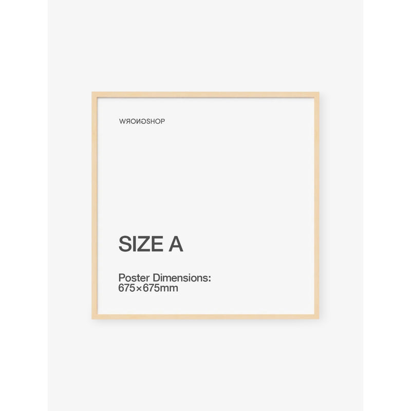 The Wrong Shop oak selffit wooden frame size A, UK version